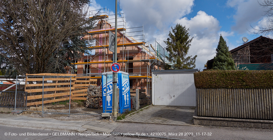 28.03.2023 - Baustelle Niederalmstraße 16 in Neuperlach